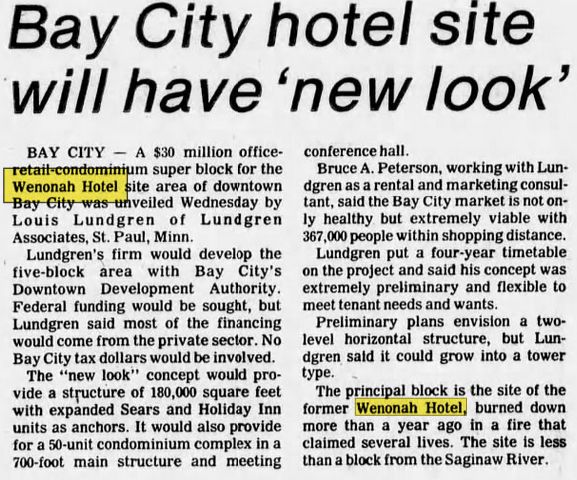 Wenonah Hotel - Jun 21, 1979, Page 3 - The Saginaw News At Newspapers (newer photo)